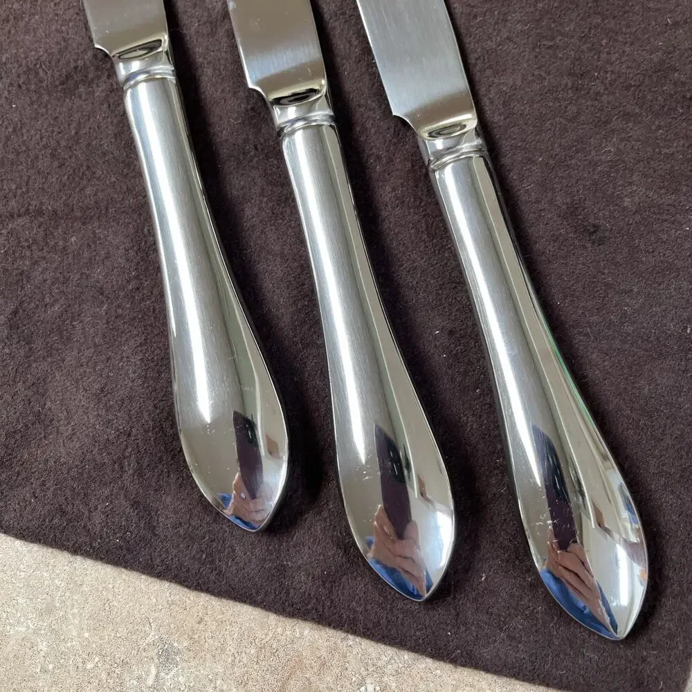Towle Stainless Dinner Knife Boston Antique 9.25 Inch 18/10 Japan Lot of 3